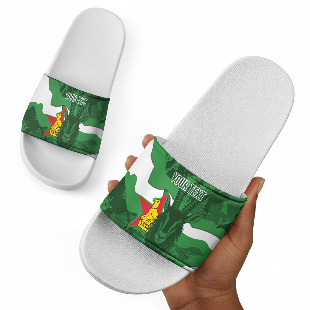 Custom Zimbabwe Rugby 2026 Slide Sandals Go Sables Sporty Grunge Style