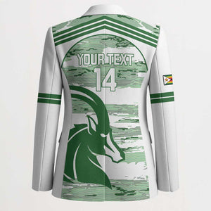 Zimbabwe Rugby Custom Blazer Come On Sables White Version