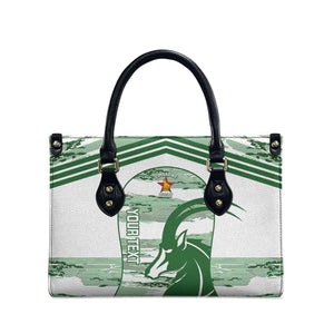 Zimbabwe Rugby Custom Leather Bag Come On Sables White Version
