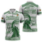 Zimbabwe Rugby Custom Zipper Polo Shirt Come On Sables White Version