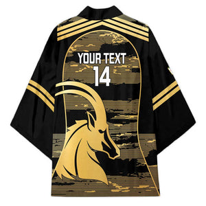 Zimbabwe Rugby Custom Kimono Come On Sables Gold Black Version