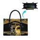 Zimbabwe Rugby Custom Leather Bag Come On Sables Gold Black Version