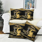 Zimbabwe Rugby Custom Pillow Cover Come On Sables Gold Black Version