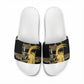 Zimbabwe Rugby Custom Slide Sandals Come On Sables Gold Black Version
