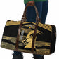 Zimbabwe Rugby Custom Travel Bag Come On Sables Gold Black Version