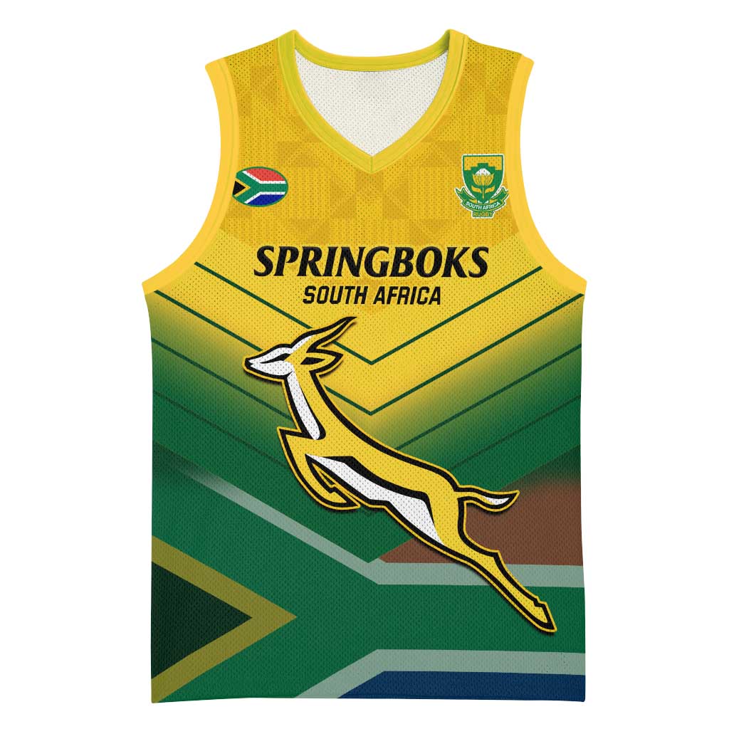 Custom South Africa Rugby Basketball Jersey Springboks Go Champions African Pattern - African Pride