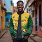 Custom South Africa Rugby Bomber Jacket Springboks Go Champions African Pattern