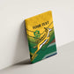 Custom South Africa Rugby Canvas Wall Art Springboks Go Champions African Pattern