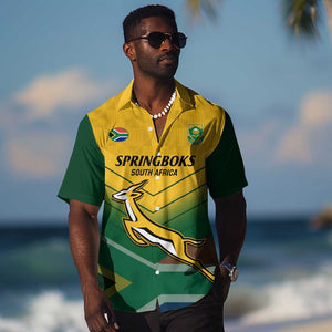 Custom South Africa Rugby Hawaiian Shirt Springboks Go Champions African Pattern