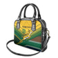 Custom South Africa Rugby Shoulder Handbag Springboks Go Champions African Pattern