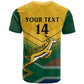 Custom South Africa Rugby T shirt Springboks Go Champions African Pattern
