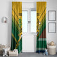 Custom South Africa Rugby Window Curtain Springboks Go Champions African Pattern