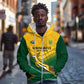 Custom South Africa Rugby Zip Hoodie Springboks Go Champions African Pattern