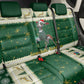 Custom South Africa Rugby Christmas Back Car Seat Cover Geseende Kersfees Springboks African Pattern