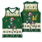 Custom South Africa Rugby Christmas Basketball Jersey Geseende Kersfees Springboks African Pattern - African Pride