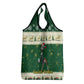 Custom South Africa Rugby Christmas Grocery Bag Geseende Kersfees Springboks African Pattern