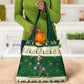 Custom South Africa Rugby Christmas Grocery Bag Geseende Kersfees Springboks African Pattern