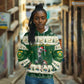 Custom South Africa Rugby Christmas Hoodie Geseende Kersfees Springboks African Pattern