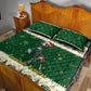 Custom South Africa Rugby Christmas Quilt Bed Set Geseende Kersfees Springboks African Pattern
