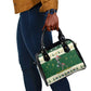 Custom South Africa Rugby Christmas Shoulder Handbag Geseende Kersfees Springboks African Pattern