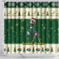 Custom South Africa Rugby Christmas Shower Curtain Geseende Kersfees Springboks African Pattern
