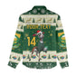 Custom South Africa Rugby Christmas Women Casual Shirt Geseende Kersfees Springboks African Pattern LT14