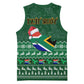 Personalised South Africa Christmas Basketball Jersey Cool Santa Claus With South African Map - African Pride