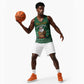 Personalised South Africa Christmas Basketball Jersey Cool Santa Claus With South African Map - African Pride