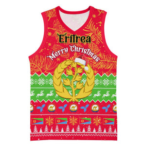 Personalised Eritrea Christmas Basketball Jersey Eritrean Olive Santa Claus Merry Xmas - African Pride