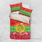 Personalised Eritrea Christmas Bedding Set Eritrean Olive Santa Claus Merry Xmas