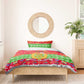 Personalised Eritrea Christmas Bedding Set Eritrean Olive Santa Claus Merry Xmas