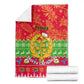 Personalised Eritrea Christmas Blanket Eritrean Olive Santa Claus Merry Xmas