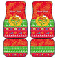 Personalised Eritrea Christmas Car Mats Eritrean Olive Santa Claus Merry Xmas