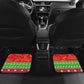 Personalised Eritrea Christmas Car Mats Eritrean Olive Santa Claus Merry Xmas
