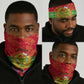 Eritrea Christmas Neck Gaiter Eritrean Olive Santa Claus Merry Xmas - African Pride