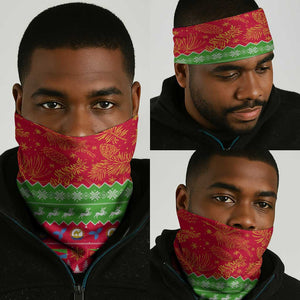 Eritrea Christmas Neck Gaiter Eritrean Olive Santa Claus Merry Xmas - African Pride