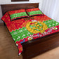 Personalised Eritrea Christmas Quilt Bed Set Eritrean Olive Santa Claus Merry Xmas