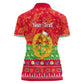 Personalised Eritrea Christmas Women Polo Shirt Eritrean Olive Santa Claus Merry Xmas