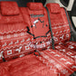 Personalised Canada Christmas Back Car Seat Cover Maple Leaf Santa With Map Merry Xmas