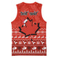 Personalised Canada Christmas Basketball Jersey Maple Leaf Santa With Map Merry Xmas - African Pride