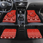 Personalised Canada Christmas Car Mats Maple Leaf Santa With Map Merry Xmas
