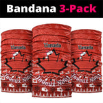 Canada Christmas Neck Gaiter Maple Leaf Santa Map Merry Xmas LT14