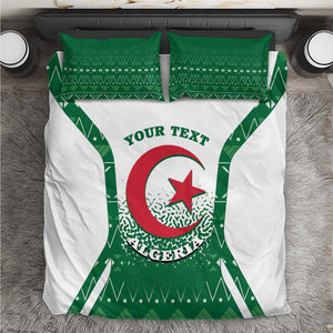 Personalized Afro Algeria Bedding Set Coat Of Arms African Pattern