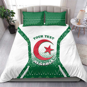 Personalized Afro Algeria Bedding Set Coat Of Arms African Pattern