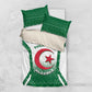 Personalized Afro Algeria Bedding Set Coat Of Arms African Pattern