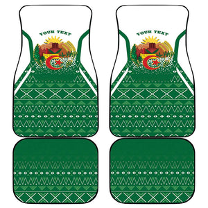 Personalized Afro Algeria Car Mats Coat Of Arms African Pattern