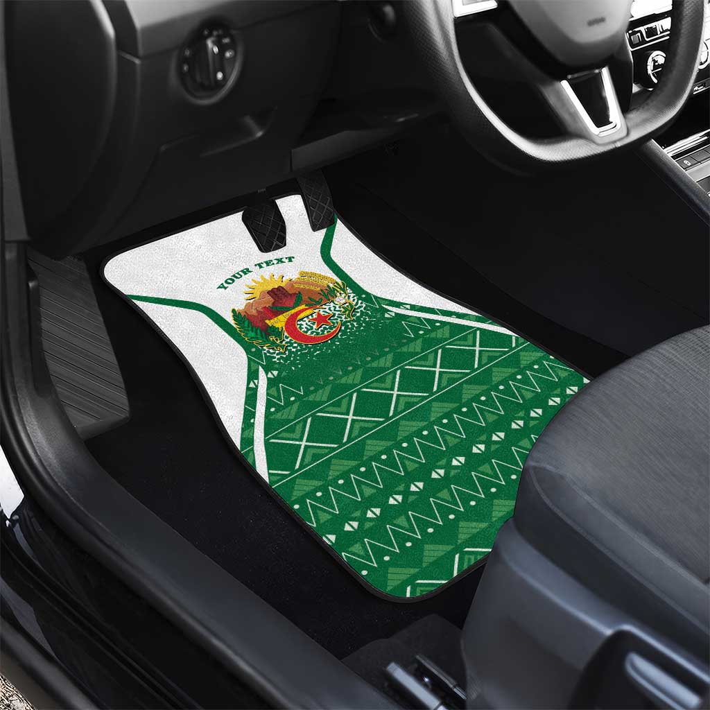 Personalized Afro Algeria Car Mats Coat Of Arms African Pattern