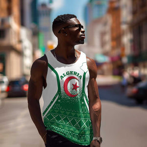 Personalized Afro Algeria Men Tank Top Coat Of Arms African Pattern