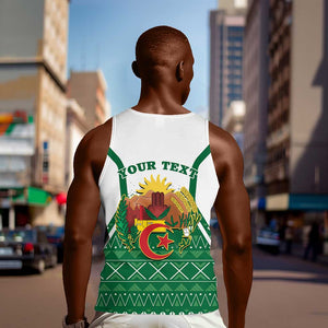 Personalized Afro Algeria Men Tank Top Coat Of Arms African Pattern