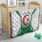 Personalized Afro Algeria Quilt Coat Of Arms African Pattern